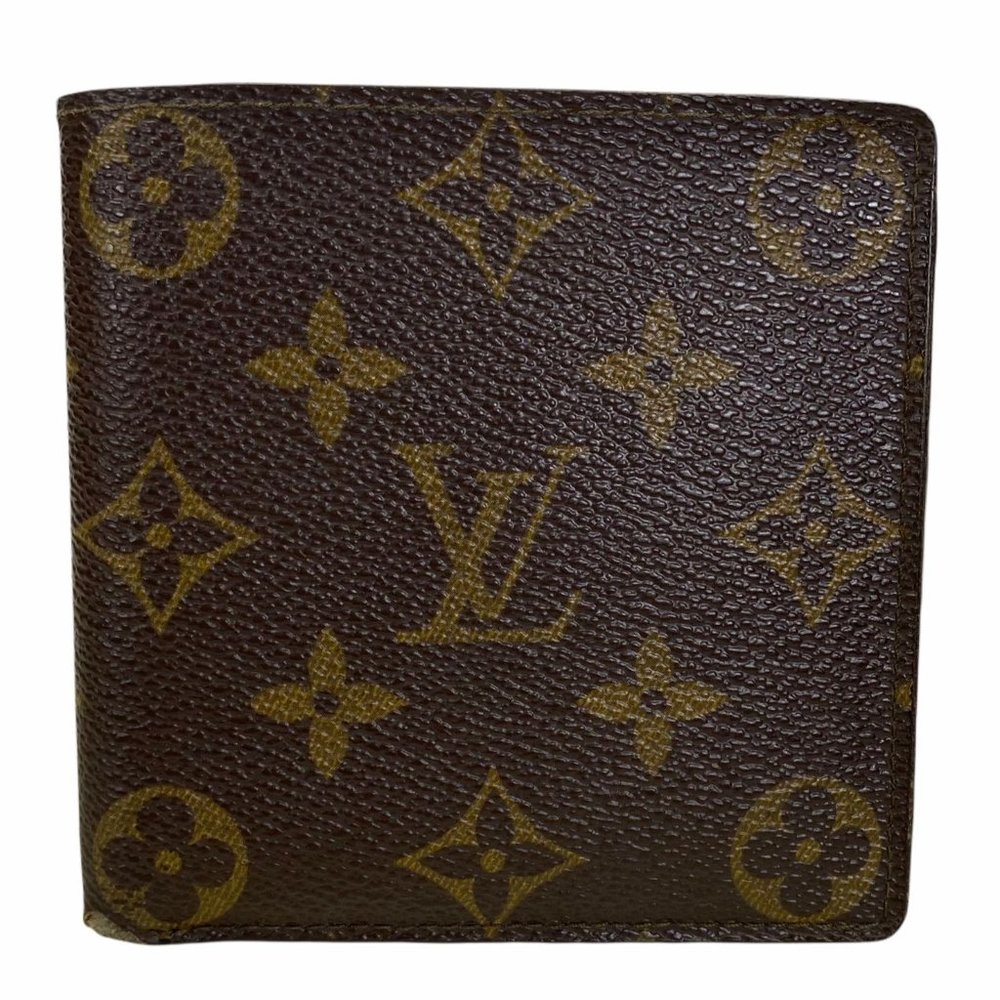 Authentic Louis Vuitton Wallet Porte Monaie Brown Monogram LV Vintage